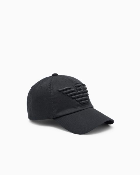 Gorra Emporio Armani Negra con Águila Bordada Hombre