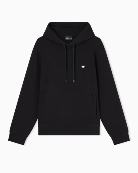 Sudadera Emporio Armani con Capucha Negra Hombre
