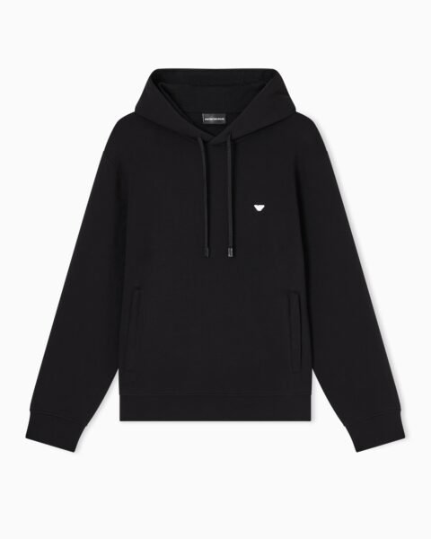 Sudadera Emporio Armani con Capucha Negra Hombre