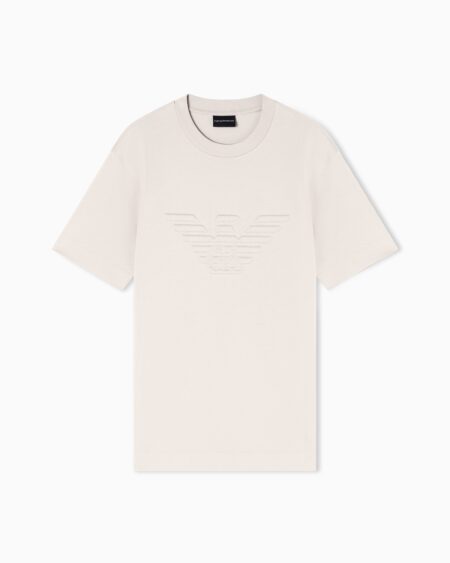 Camiseta Emporio Armani Crudo con Logo Hombre