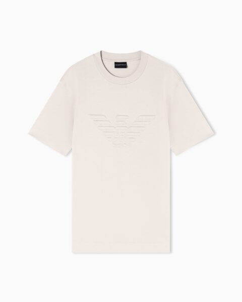Camiseta Emporio Armani Crudo con Logo Hombre