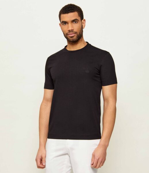 Camiseta Emporio Armani Negra Logo Hombre