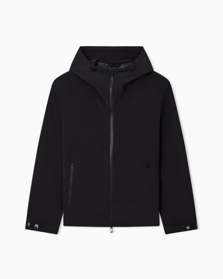 Chaqueta con Capucha Emporio Armani Negra Hombre