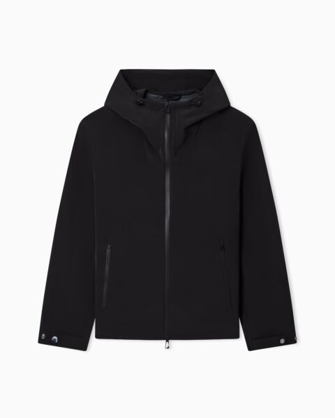 Chaqueta con Capucha Emporio Armani Negra Hombre
