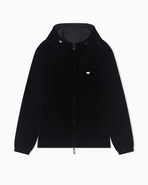 Chaqueta Emporio Armani Negra con Capucha Hombre