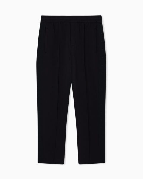 Pantalón Emporio Armani Negro con Logo Lateral Hombre