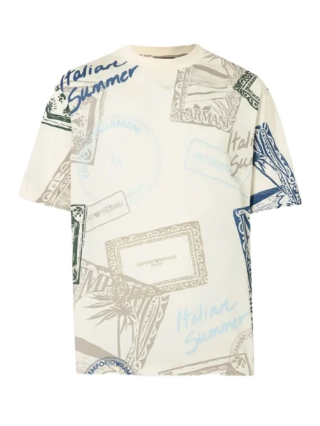 Camiseta Emporio Armani Italian Summer Estampada Hombre