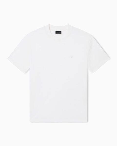 Camiseta Emporio Armani Blanca con Logo Águila Hombre