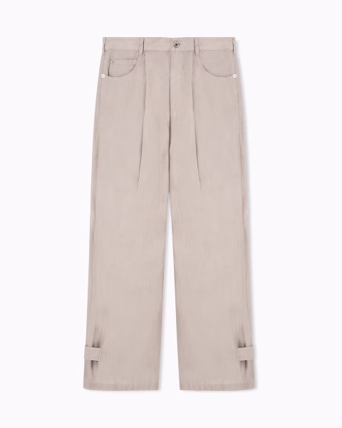 Pantalón Beige de Pierna Ancha Emporio Armani