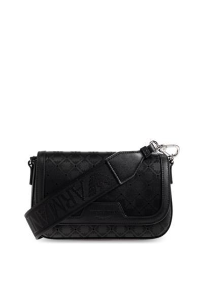 Cartera Negra Emporio Armani con Monograma
