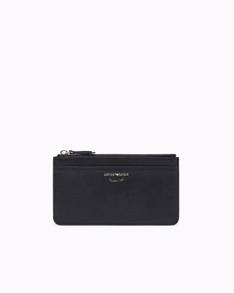 Monedero Emporio Armani Negro con Cierre