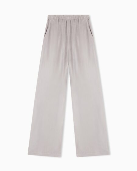 Pantalón Wide Leg Gris Emporio Armani