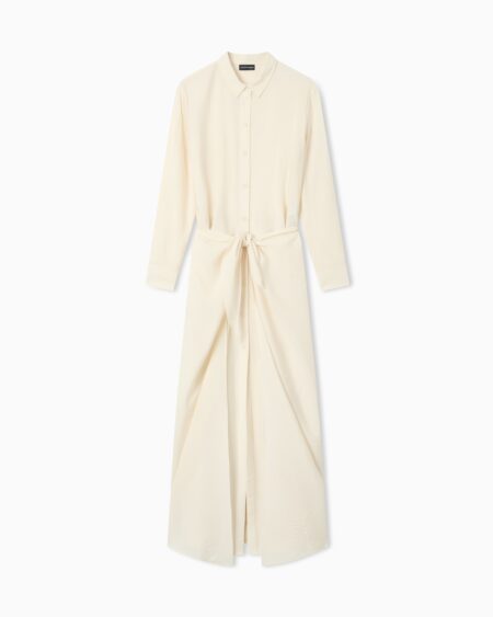 Vestido Camisero Largo Beige Emporio Armani