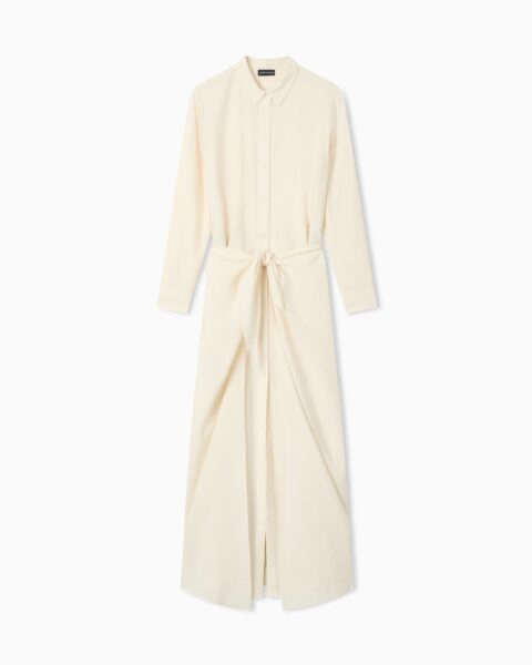 Vestido Camisero Largo Beige Emporio Armani