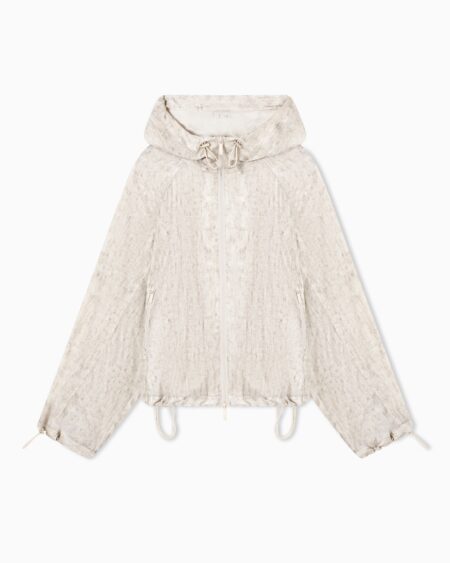 Chaqueta con Capucha Beige Emporio Armani