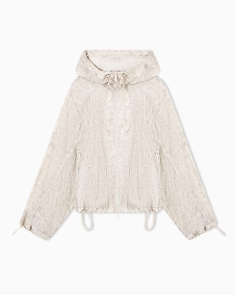 Chaqueta con Capucha Beige Emporio Armani