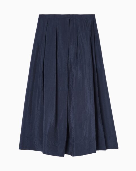 Falda Midi Azul Marino Emporio Armani