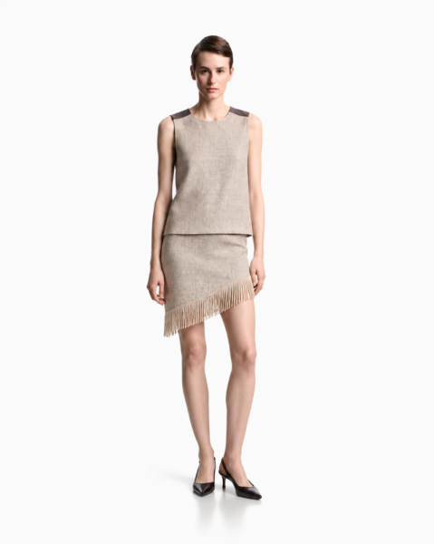Conjunto Top y Falda con Flecos Emporio Armani
