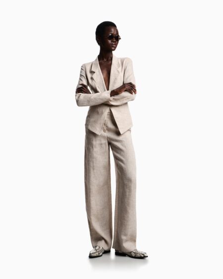 Conjunto Blazer y Pantalón Beige Emporio Armani