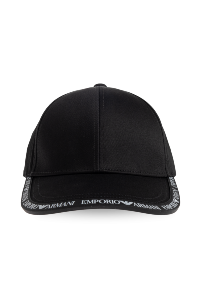 Gorra Negra Emporio Armani con Logo en Visera