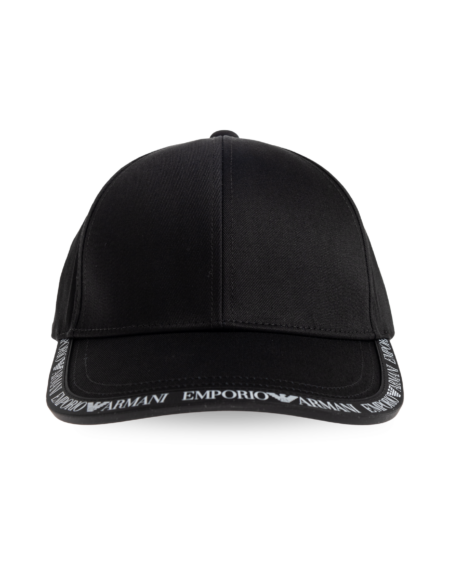 Gorra Negra Emporio Armani con Logo en Visera