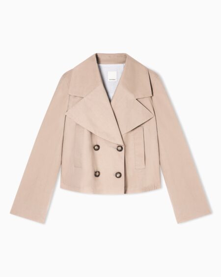 Chaqueta Corta Cruzada Camel Emporio Armani