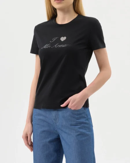 Camiseta Negra I Love Mr. Armani