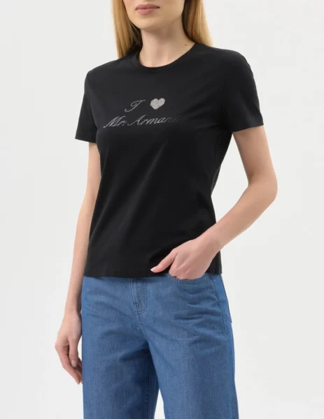 Camiseta Negra I Love Mr. Armani