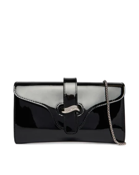 Clutch Emporio Armani Negro Efecto Charol