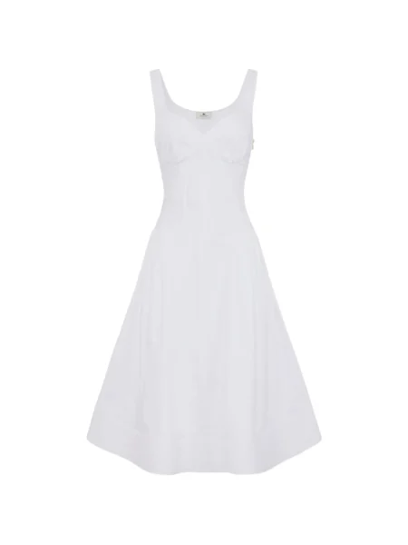 Vestido Midi Elisabetta Franchi Blanco
