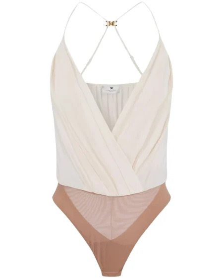 Body Blanco con Escote Profundo Elisabetta Franchi