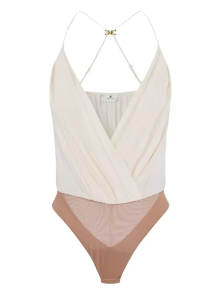 Body Blanco con Escote Profundo Elisabetta Franchi