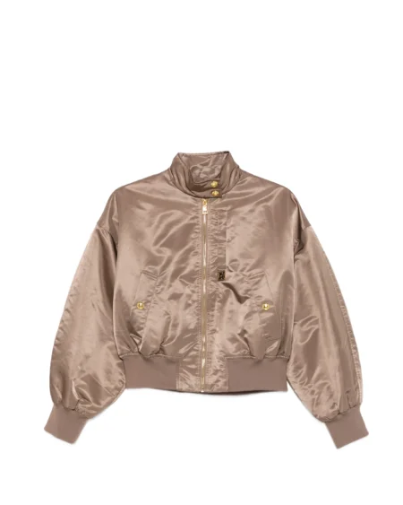 Chaqueta Bomber Elisabetta Franchi Beige