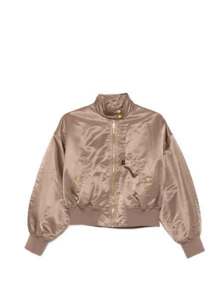 Chaqueta Bomber Elisabetta Franchi Beige