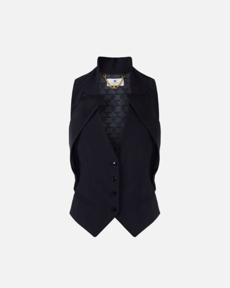 Chaleco Sastre Elisabetta Franchi Negro