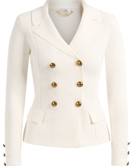 Blazer Blanco de Punto Elisabetta Franchi