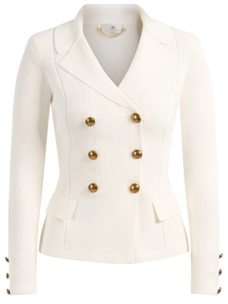 Blazer Blanco de Punto Elisabetta Franchi