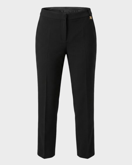 Pantalón Negro de Corte Recto Elisabetta Franchi