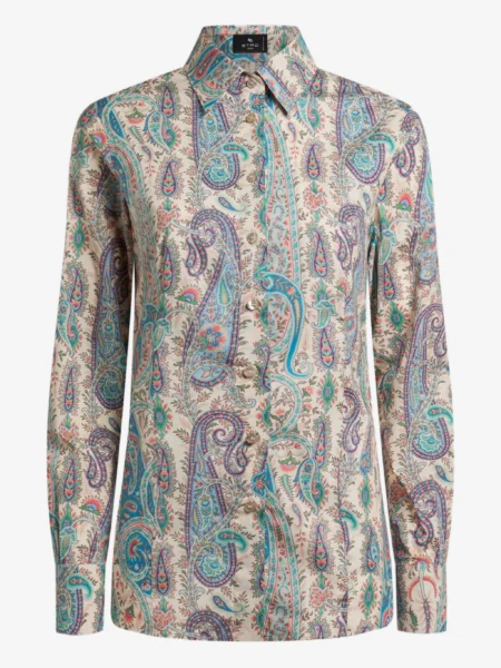 Camisa Mujer Estampado Paisley Multicolor ETRO