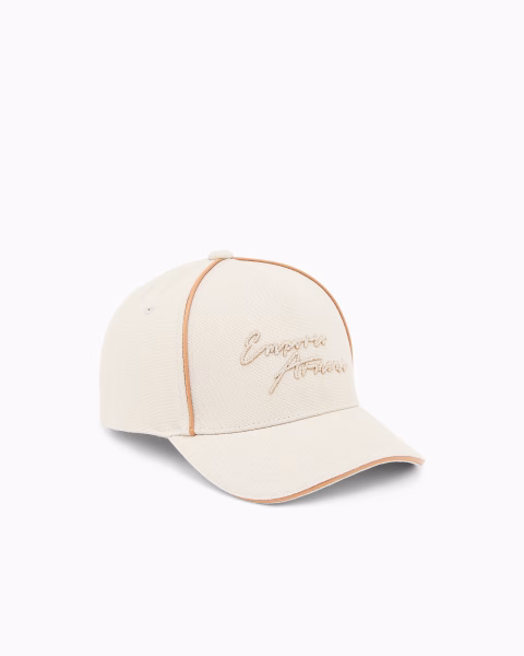 Gorra Beige Emporio Armani con Logo
