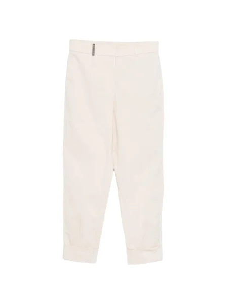 Pantalón Beige de Corte Recto Peserico